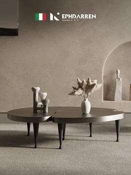 Luz extravagância, especial em forma de mesa de café, high-end on-line celebridades criativas de estilo italiano simples designer mesa de chá