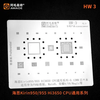 Uma Mao HW3 série de estanho plantio net, HiSilicon Kirin950/955 Hi3650 CPU, Huawei P9 Standard Edition, Mate8, Honra 8/V8/Magia, etc.