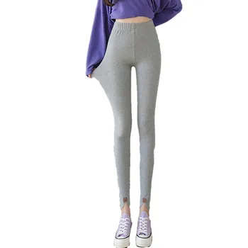 LPOWSS coreano Moda para Mulheres Calças Slim Trecho do Esporte Leggings Calças de Yoga Suave Corredores de Pequeno-Perna Calças Lápis Calças XS-2XL